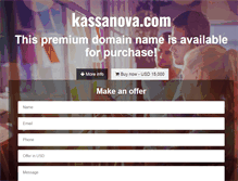 Tablet Screenshot of kassanova.com